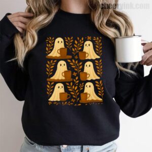 Sweatshirt Cute Ghosts Coffee 9