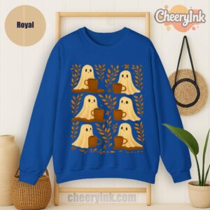 Sweatshirt Cute Ghosts Coffee