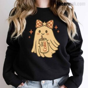 Sweatshirt Diet Coke Halloween Ghost Bow 15