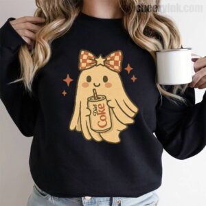 Sweatshirt Diet Coke Halloween Ghost Bow 9