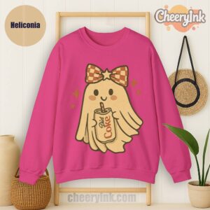 Sweatshirt Diet Coke Halloween Ghost Bow