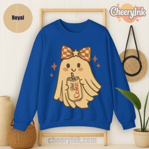 Sweatshirt Diet Coke Halloween Ghost Bow