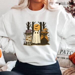 Halloween Cat Trio Sweatshirt