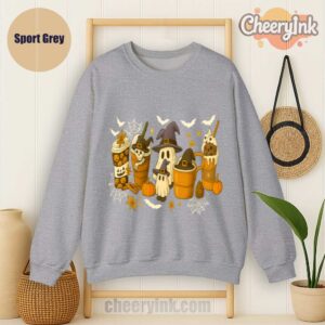 Sweatshirt Skeleton Coffee Cups Sport