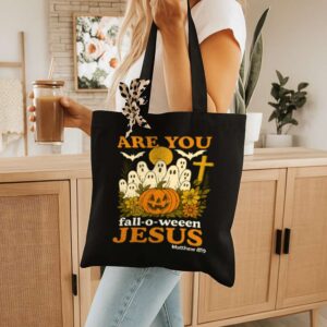 Tote Are You Fall O Ween Jesus 10 Black