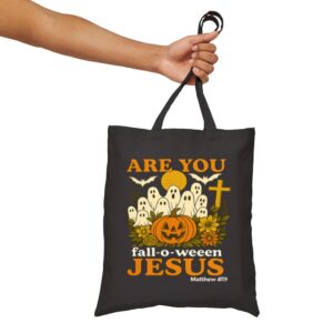 Tote Are You Fall O Ween Jesus 15 Black