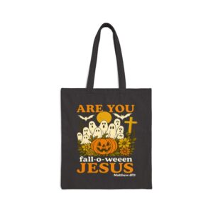 Tote Are You Fall O Ween Jesus 16 Black