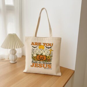 Tote Are You Fall O Ween Jesus 16 Natural