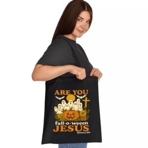 Tote Are You Fall O Ween Jesus 2 Black