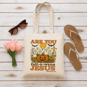 Tote Are You Fall O Ween Jesus 6 Natural