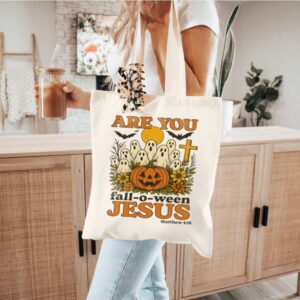 Tote Are You Fall O Ween Jesus 8 Natural