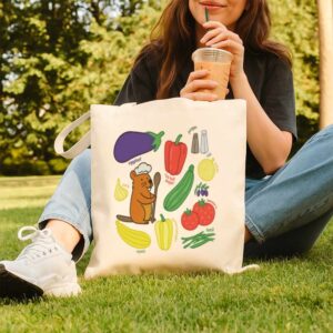 Cooking Beaver Tote Bag