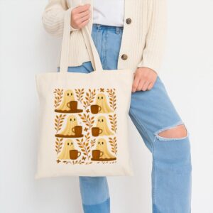 Tote Cute Ghosts Coffee 11 Natural