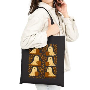 Tote Cute Ghosts Coffee 19 Black