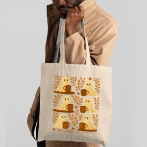 Tote Cute Ghosts Coffee 2 Natural