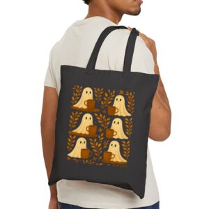 Tote Cute Ghosts Coffee 21 Black
