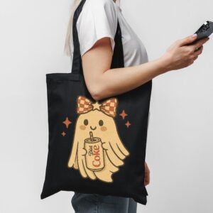 Tote Diet Coke Halloween Ghost Bow 1 Black
