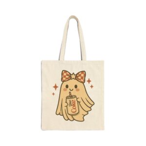 Tote Diet Coke Halloween Ghost Bow 18 Natural