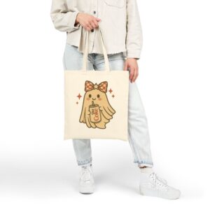 Tote Diet Coke Halloween Ghost Bow 22 Natural