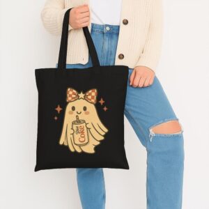 Tote Diet Coke Halloween Ghost Bow 7 Black