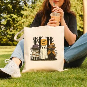 Halloween Cat Trio Tote Bag