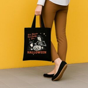 Tote It S Never Too Early For Halloween 5 Black