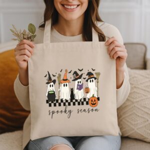 spooky season tote bag