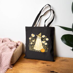 Tote Spooky Witchy 17 Black