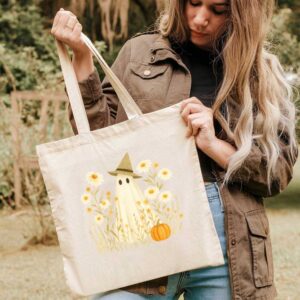 Tote Spooky Witchy 3 Natural