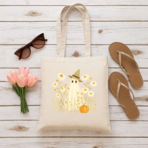 Tote Spooky Witchy 6 Natural
