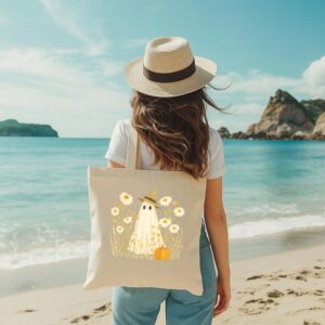 Tote Spooky Witchy 7 Natural