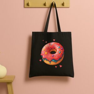 Tote Sweet Love Donut 13 Black