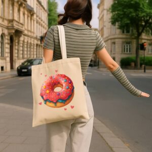 Tote Sweet Love Donut 15 Natural