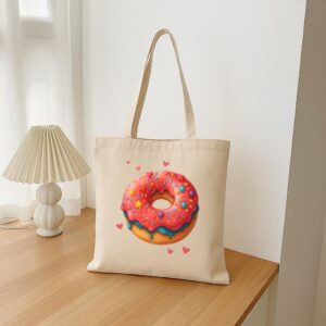 Tote Sweet Love Donut 16 Natural