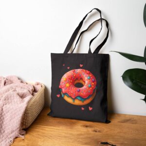 Tote Sweet Love Donut 17 Black