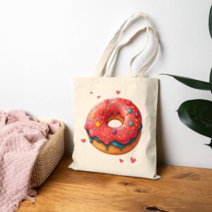 Tote Sweet Love Donut 19 Natural