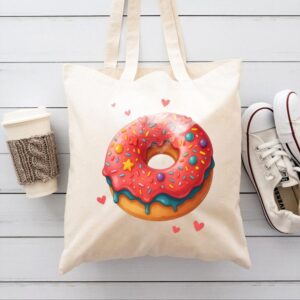 Tote Sweet Love Donut 9 Natural