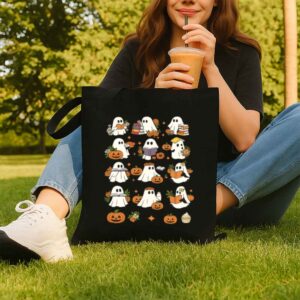Tote Teaching My Boos Halloween 1 8 Black