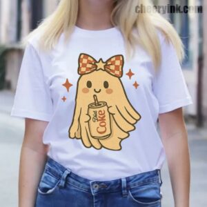 Tshirt Diet Coke Halloween Ghost Bow 13 T