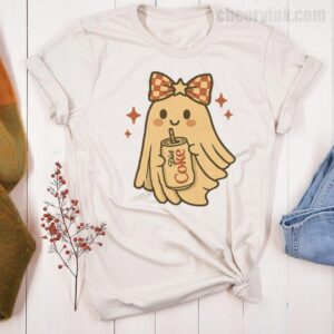Tshirt Diet Coke Halloween Ghost Bow 21 T