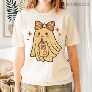 Tshirt Diet Coke Halloween Ghost Bow 35 T