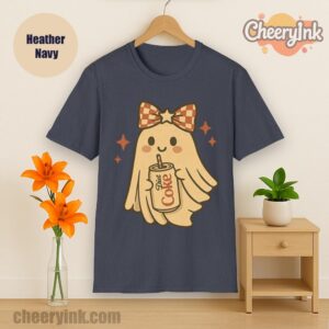 Tshirt Diet Coke Halloween Ghost Bow Heather
