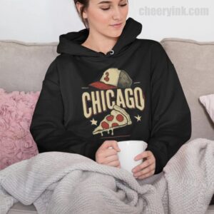 Hoodie Chicago Pizza Baseball 32