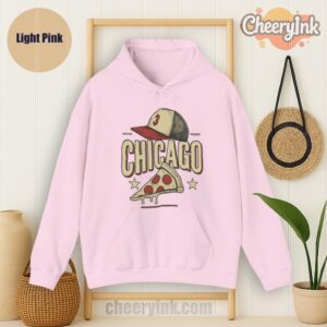 Hoodie Chicago Pizza Baseball Light