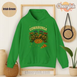 Hoodie Cowabunga Irish Green