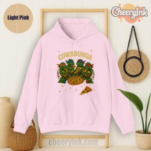 Hoodie Cowabunga Light Pink