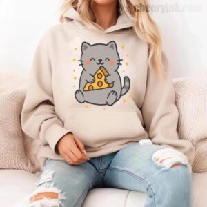 Hoodie Cute Cat Pizza 11