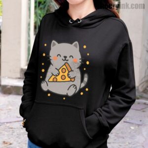 Hoodie Cute Cat Pizza 20