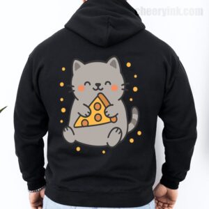 Hoodie Cute Cat Pizza 27