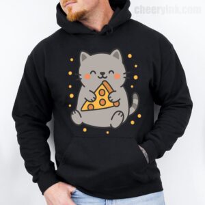 Hoodie Cute Cat Pizza 28